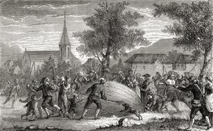 La destruction du ballon de Charles, Paris, 27 août 1783, de 